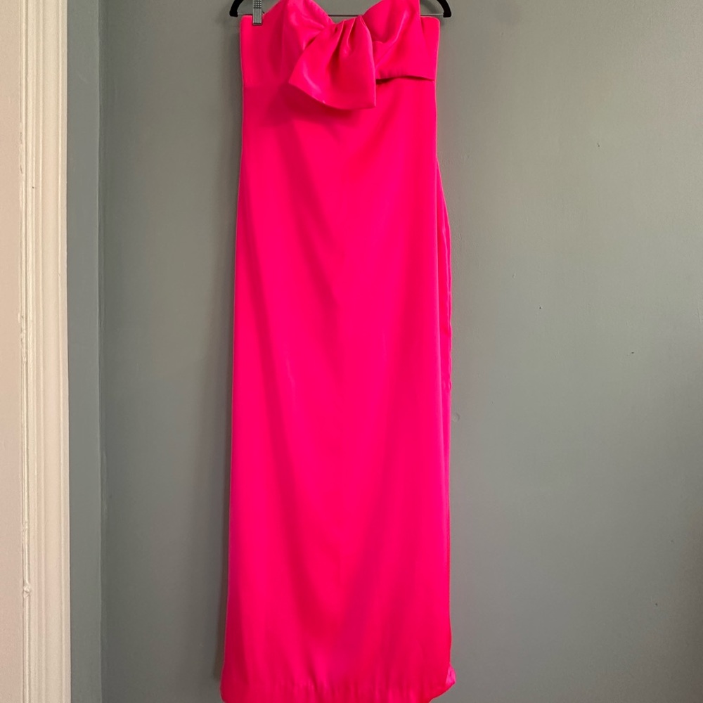 Lilly Pulitzer Carlynn Maxi Bow Satin Dress
